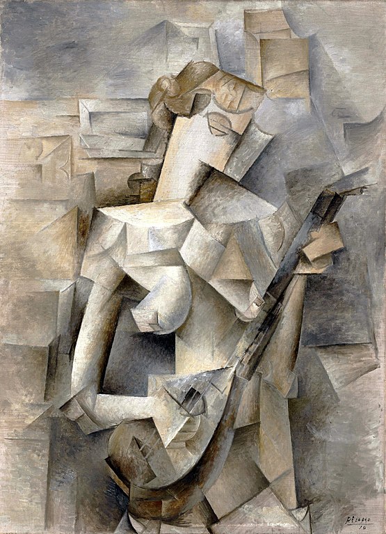 Pablo Picasso, 1910, Girl with a Mandolin (Fanny Tellier), oil on canvas, 100.3 x 73.6 cm, Museum of Modern Art, New York. Photo: Public Domain en.wikipedia.org