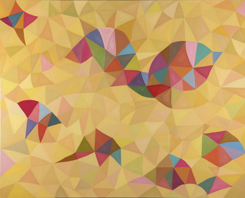 Rever a Paris avec mes Enfants, oil on canvas, 57” x 71”