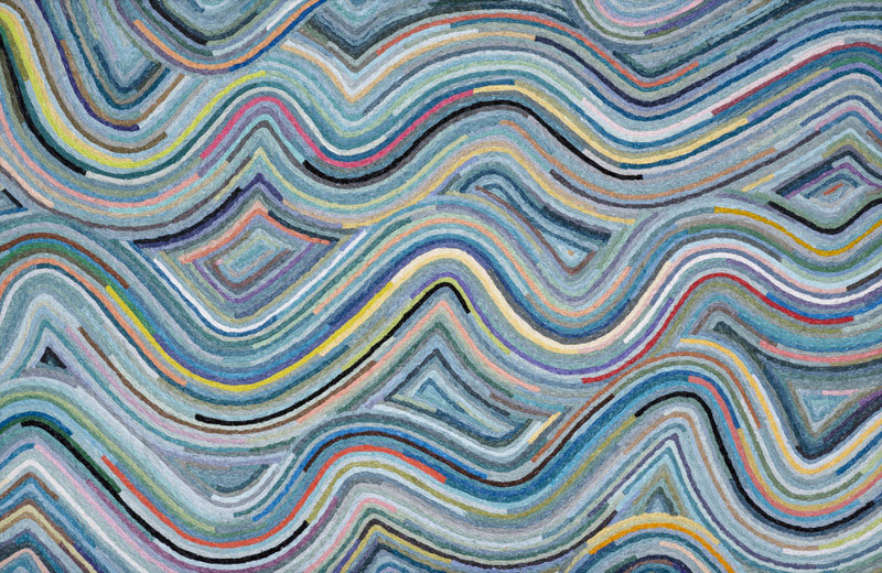 Kari Bienert Flow oil on canvas (58.2' x 37.7