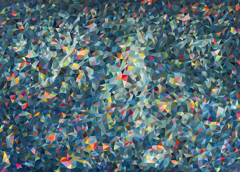 When Blue Is Now, oil on linen, 57" x 79"