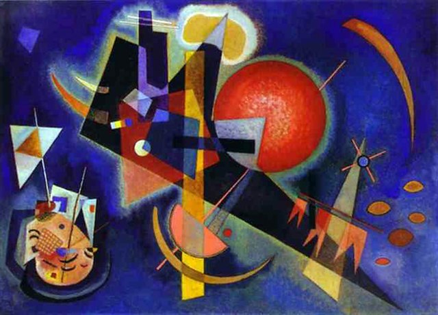 In Blue, painting by Wassily Kandinsky, created in 1925. Public domain. wikimedia.org