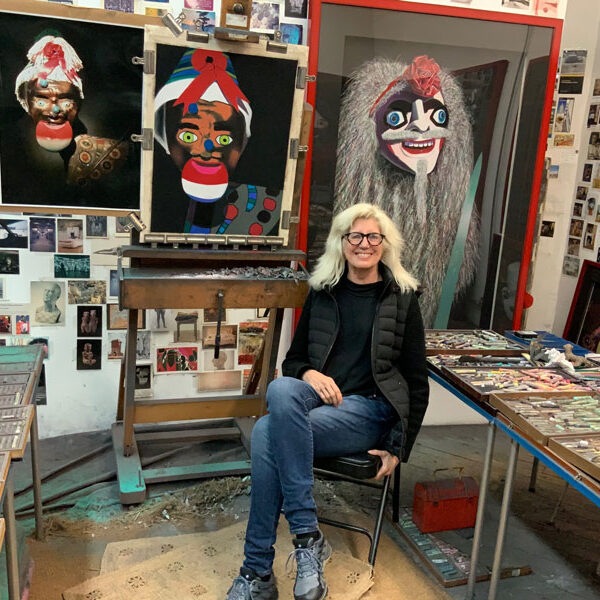 Barbara Rachko in her art studio
