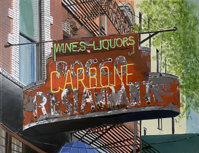 Rocco/Carbone, acrylic, 14"x18"