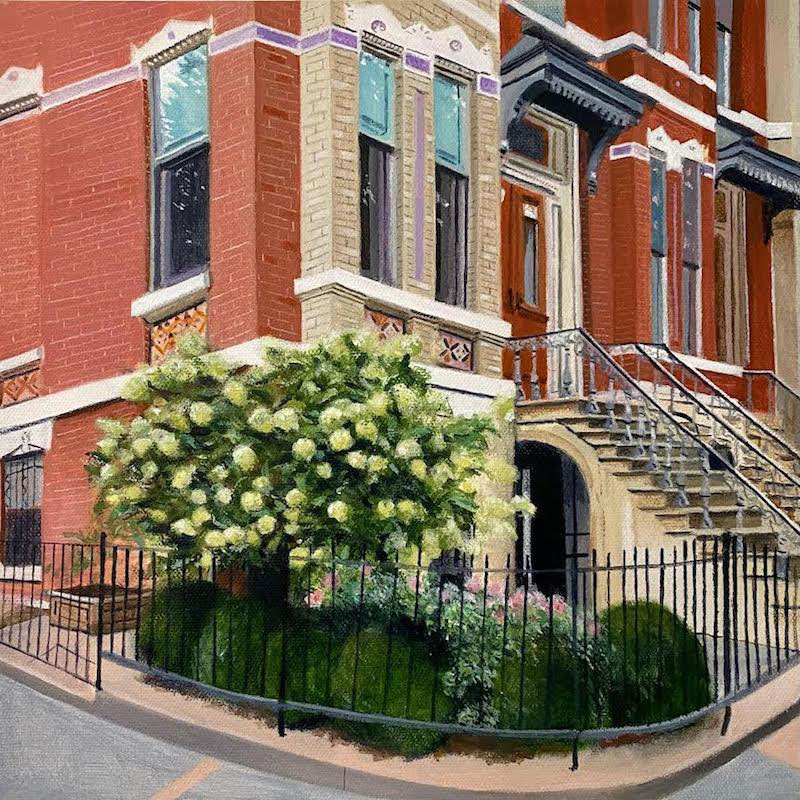 Turning The Corner, Acrylic. 12"x12"