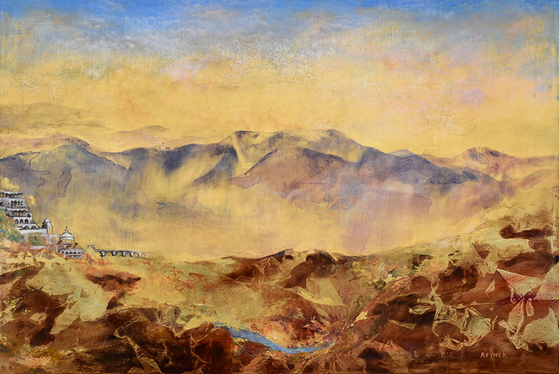 landscape painting of Mughal by Nancy Reyner