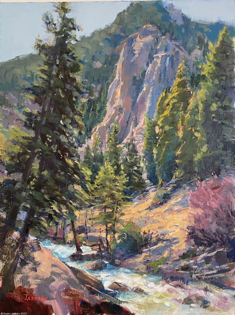 Pinnacles, oil on panel, 16" x 12" by Susan Jarecky