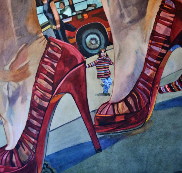 Living with the Legend, painting by Valerie Patterson