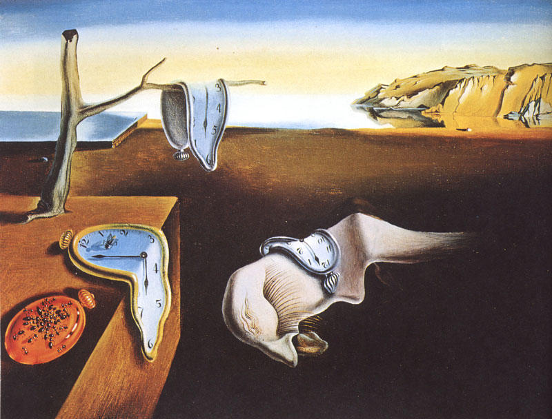 The Persistence of Memory, oil on canvas, Salvador Dali Photo Fair Use via wikiart