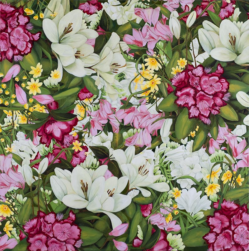 Floral Crush, painting by Andrea Robinson