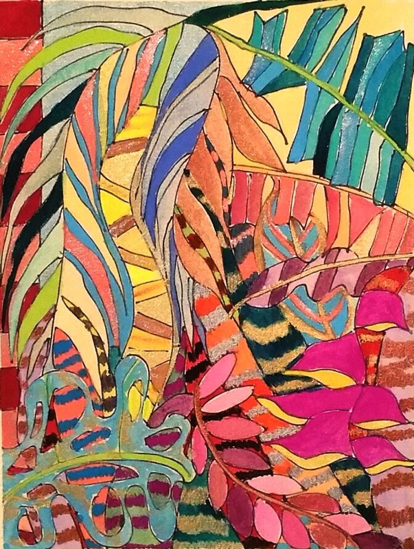 Experanza Jungle, 8 x 10 inches, Watercolor on paper