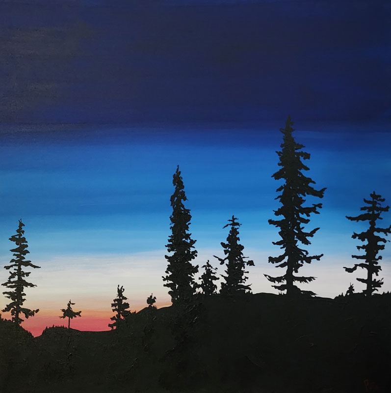 Heavenly Hope, acrylic on canvas, 24" x 24"