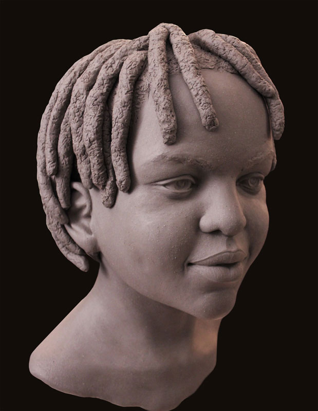 Aya, South Africa, clay, by Denisa Prochazka