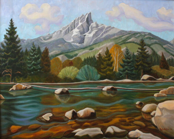 Cottonwood Creek Grand Teton National Park, Oil on Linen, 24x30 by Ruth Soller
