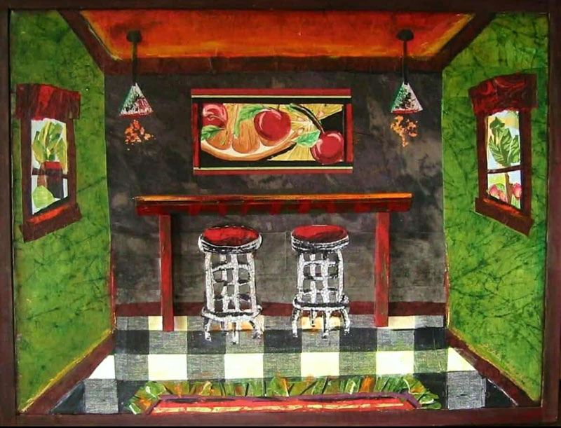 Cozy, 3-d mixed media