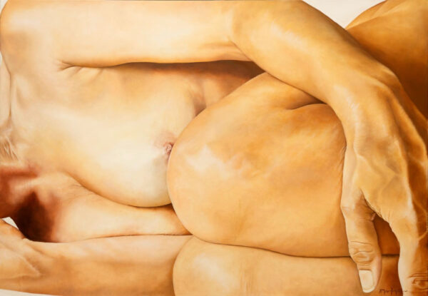 Cocoon, oil on canvas, by Christina-Michalopoulou