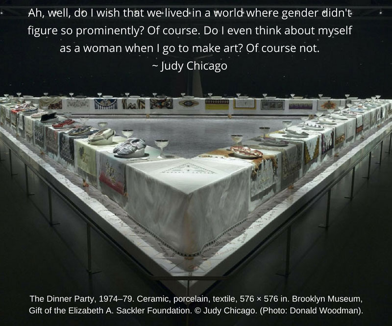 quote by Judy Chicago equality