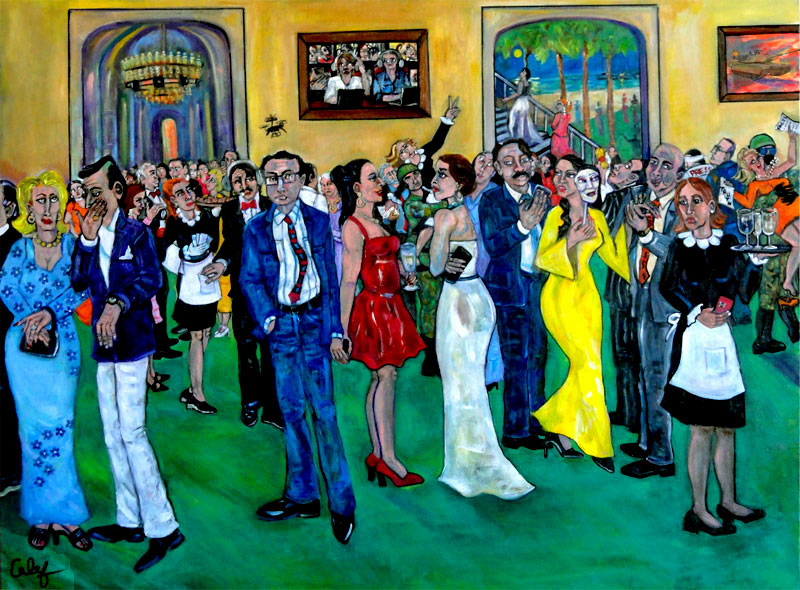 Fog of War, oil on canvas, 36" x 48" by Nancy Calef