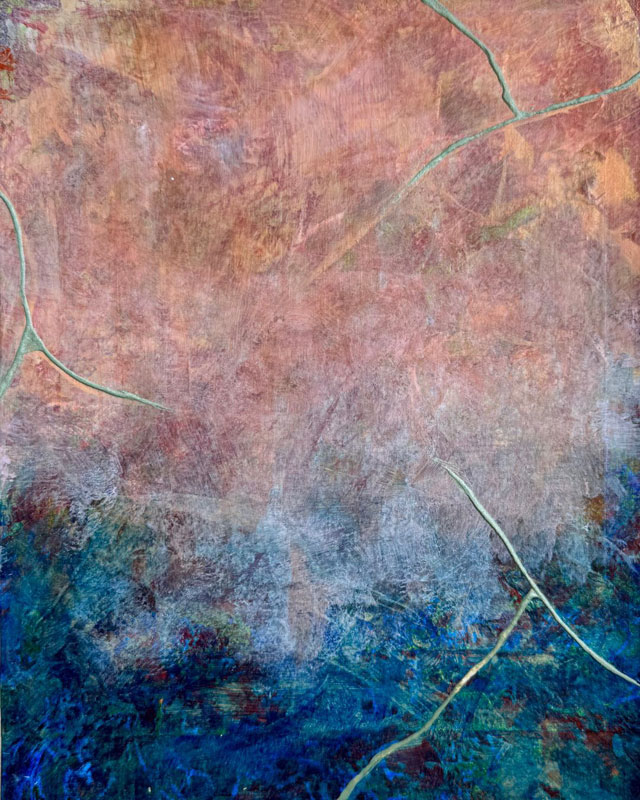 I Know Me, mixed media on paper, 9" x 12”