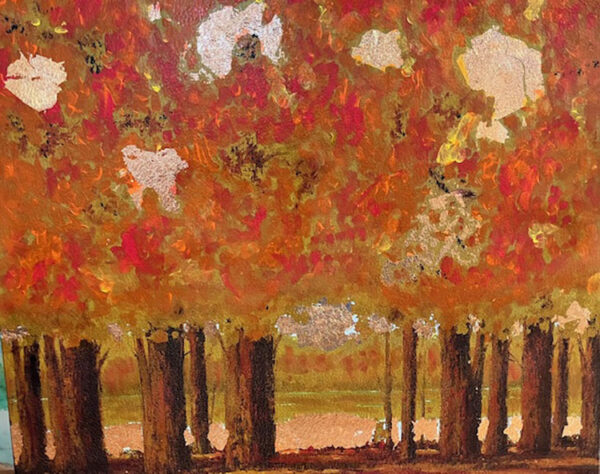 Autumn painting by Mary Manning