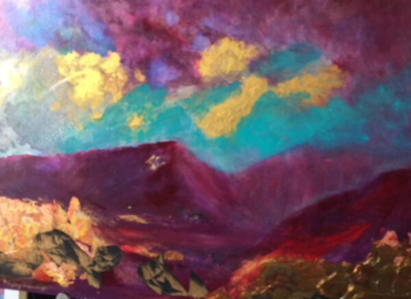 Summer Sky, mixed, 20X30 by Mary Manning