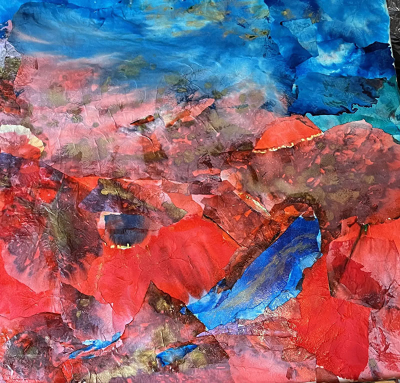 Grand Canyon of Time, mixed, 30 inches by 30 inches