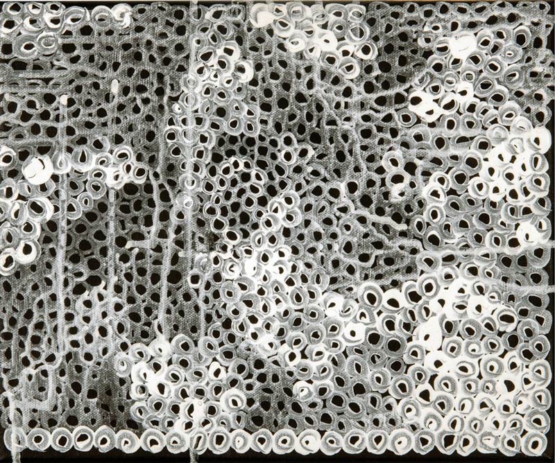 in the cocoon, acrylic on canvas, 12x10 by Eva Breitfuss