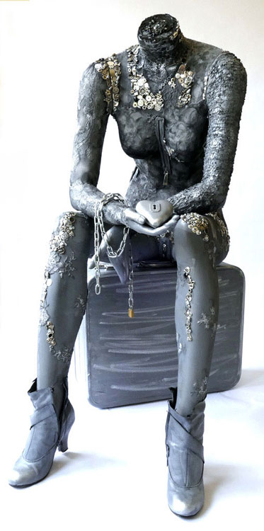 Natalie Oliphant Eveline, sculpture, 44” x 21” x 27”