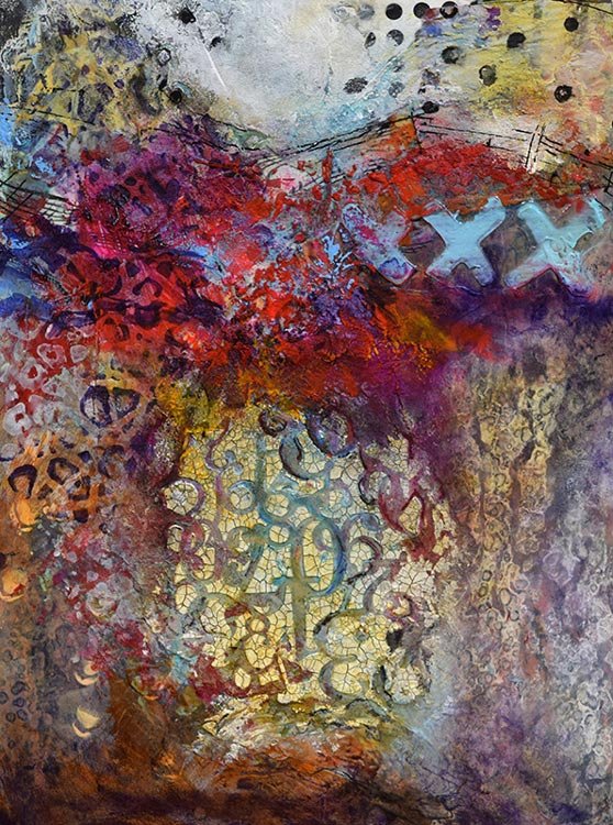 abstract painting by Sandra Duran Wilson