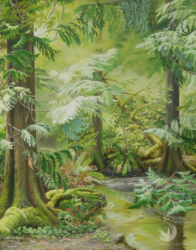 Marilyn's Forest painting by Barbara Brown