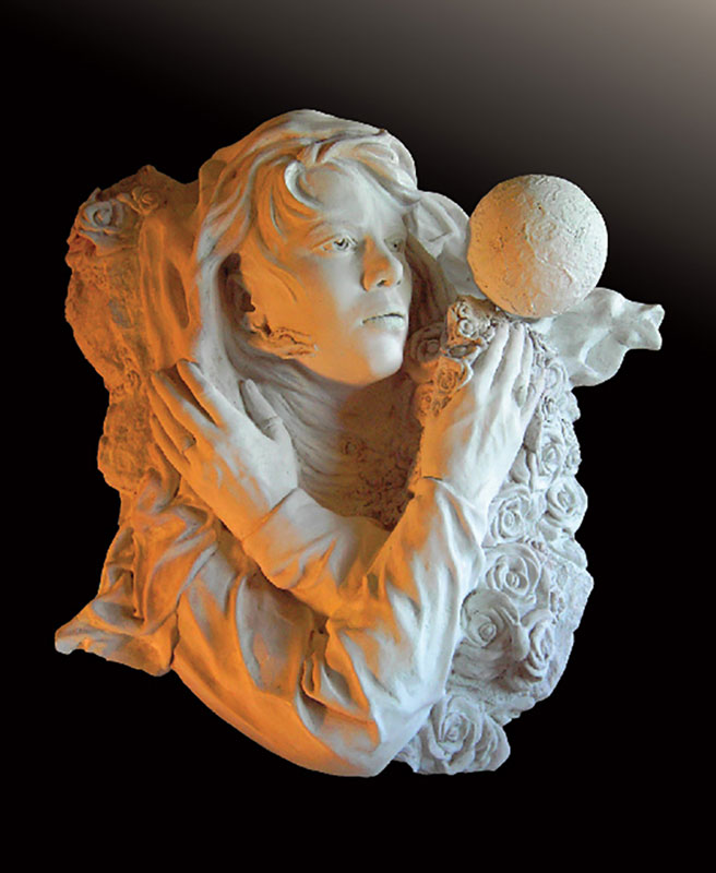Releasing the Veil, sculpture by Bren Sibilsky