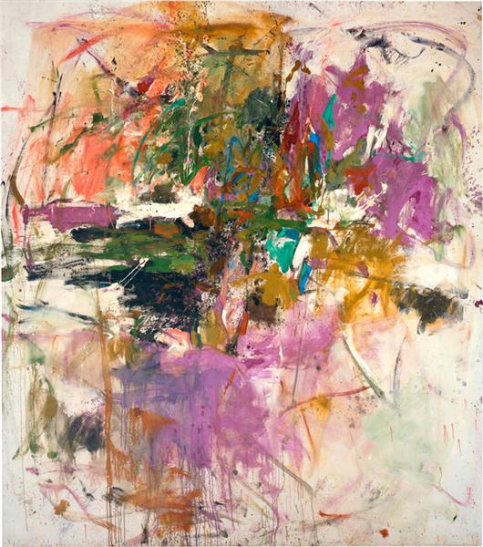 Untitled, abstract expressionist painting by Joan Mitchell, 1961. Photo: Fair Use. wikiart.org