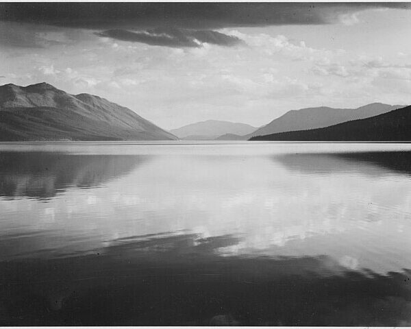Evening, McDonald Lake, Glacier National Park, photograph. Photo: Public Domain, via commons.wikimedia.org