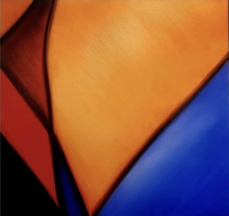 "Beneath the Chiffon Sky" Oil on canvas, 24x24in