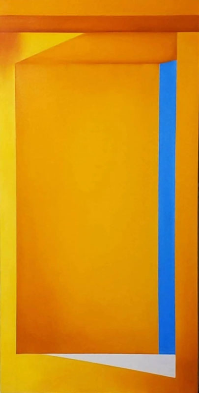 "The House that Vincent Built" Oil on canvas, 36x72in