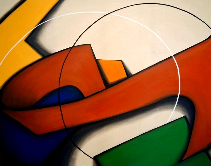 Kinetic Field, oil on canvas, 72” x 58”