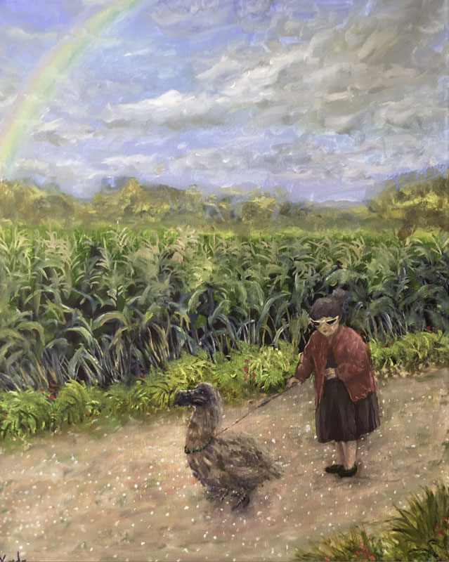 Magna Marta In Her Incarnation, oil on canvas, 40 x 40 cm