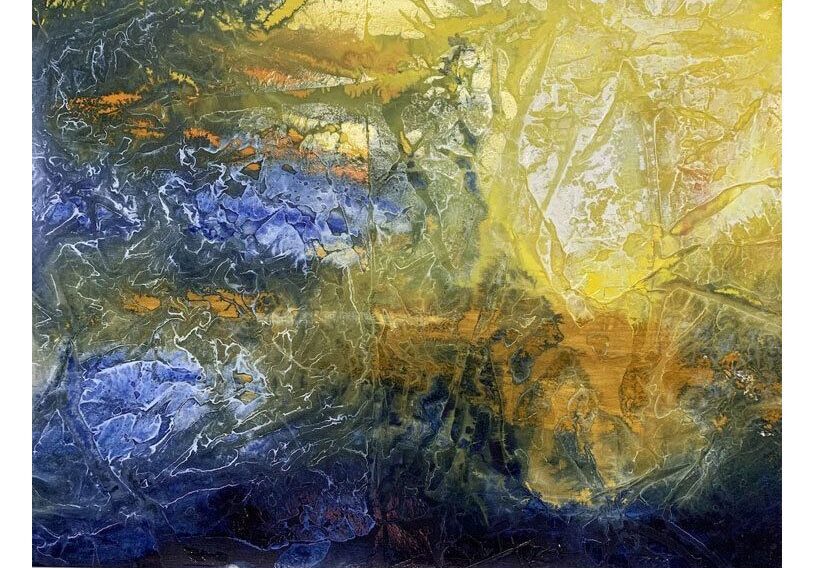 Forever in Hope, mixed media, 24″ x 30″ x 1.5″