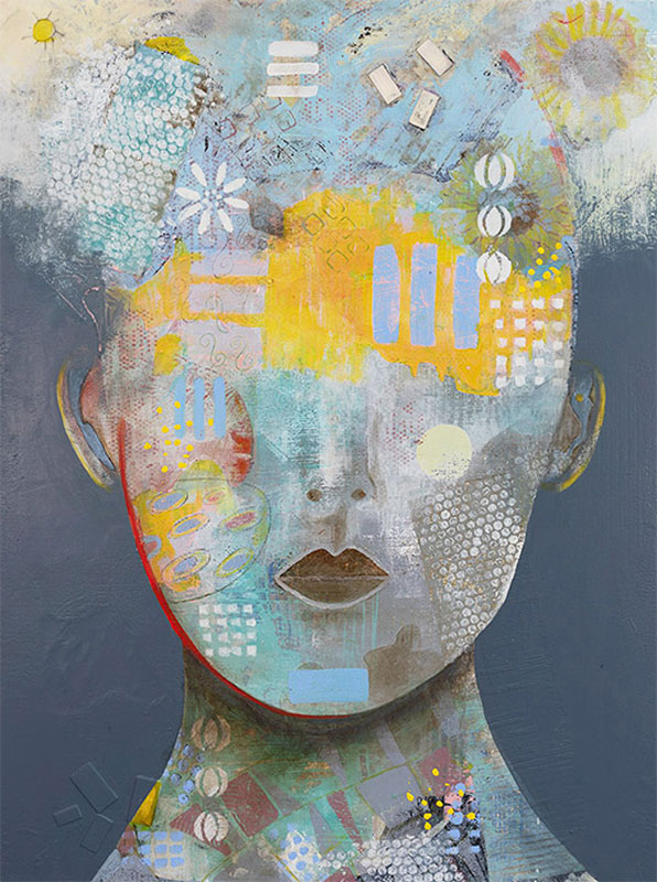 Home Engineer, acrylic on wood panel, 30" x 40"