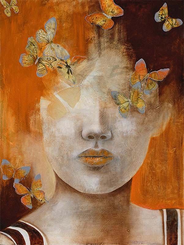 What woman intuit, Oil on wood panel, 30" x 40"