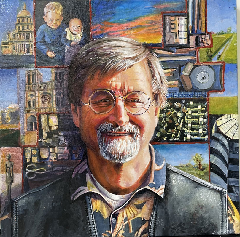 Hans, painting by Yvonne Welman