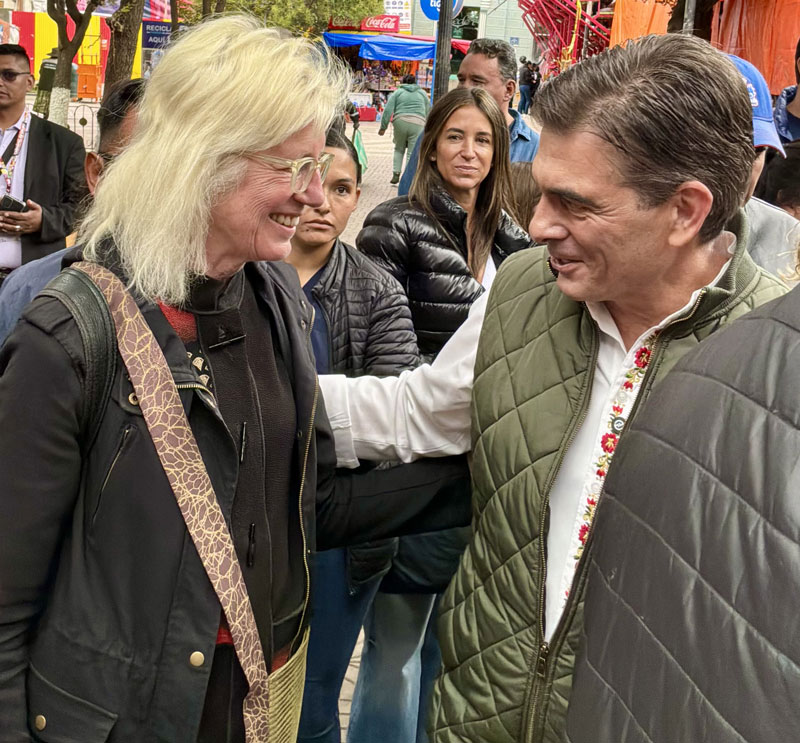 Barbara Rachko with Rodrigo Paz