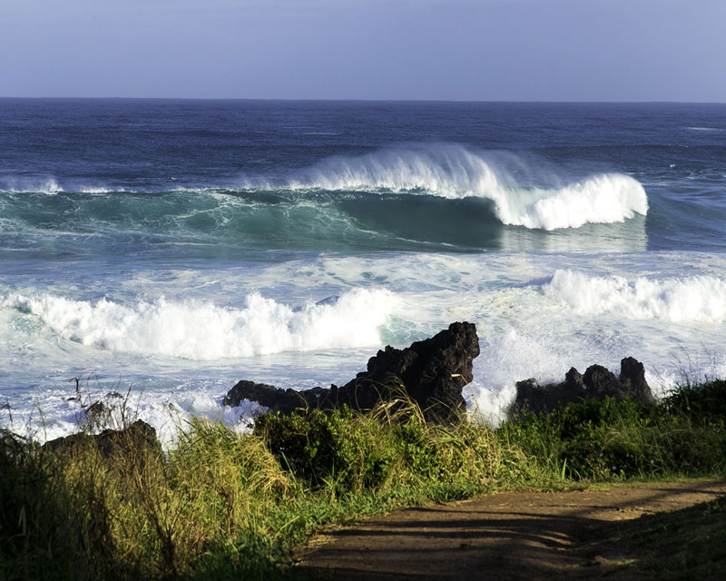 Maui Sea Surf No 1, photography, pigment ink on HP fine art satin paper, 16x20 (22x26 framed)