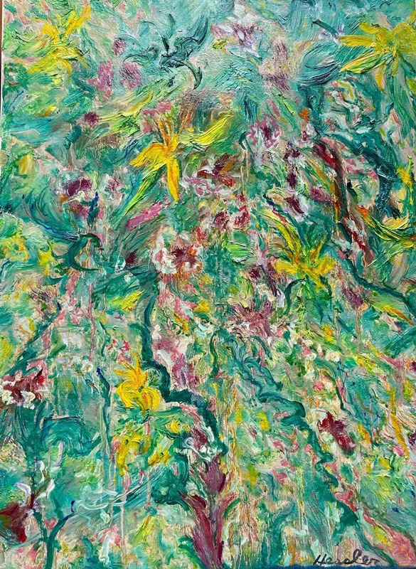 Fluid Harmony, oil on canvas, 18” x 24” by Tom Hessler