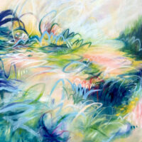 Healing Path, acrylic, 24 “x 30”