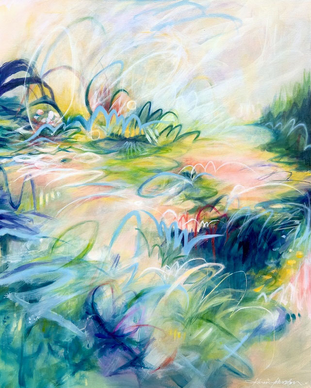 Healing Path, acrylic, 24 “x 30”