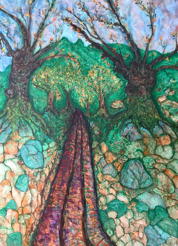 Where the Path Leads Us, oil on canvas, 30″ x 40″