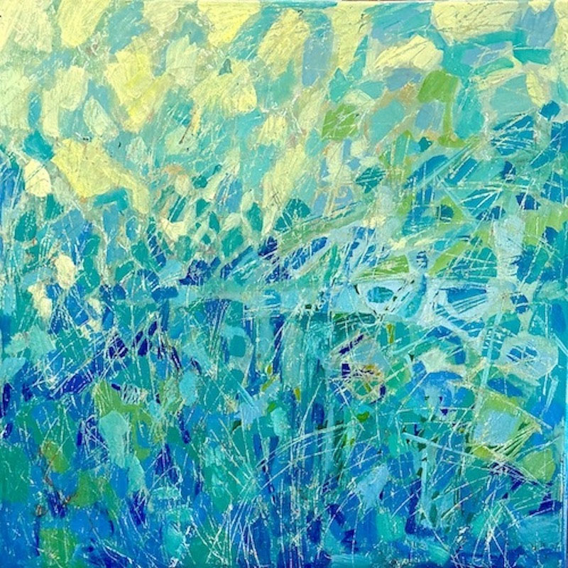 Deconstructing Chaos, oil, 31" x 31"
