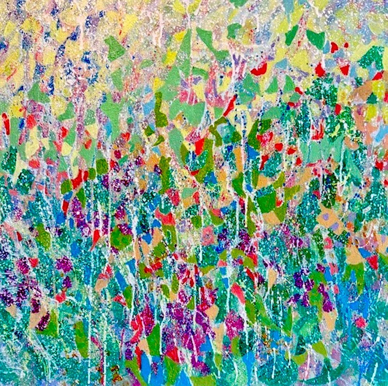 Sunny Day, acrylic, 31" x 31"